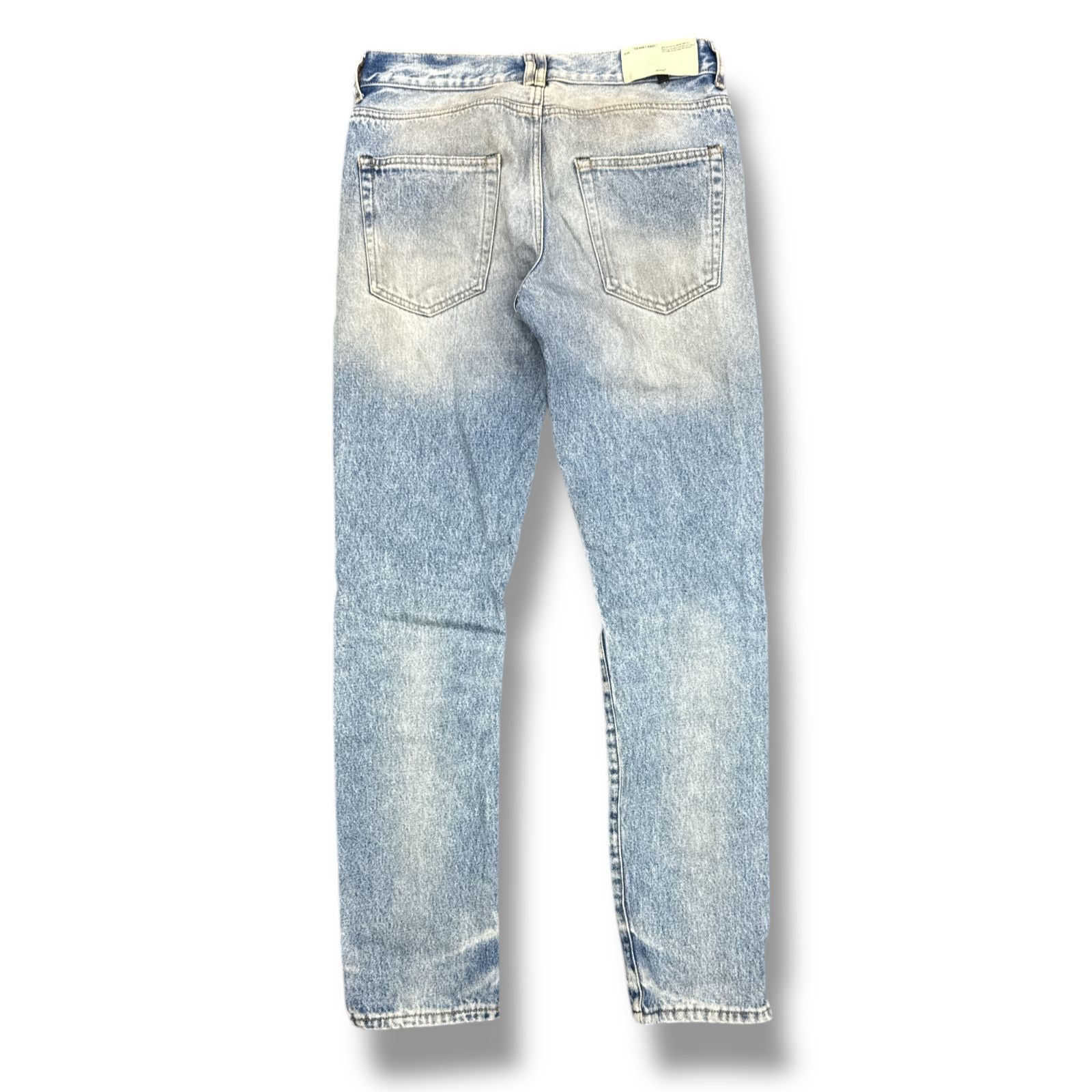 国内正規 OFF-WHITE スタッズクラッシュデニムパンツ ジーンズ オフ 
