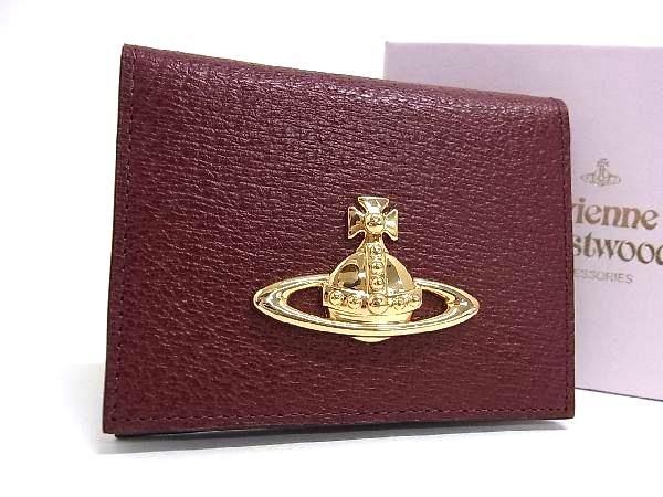 ヴィヴィアンウエストウッド 名刺入れ メンズ カードケース　ボルドー Vivienne Westwood - □新品□未使用□ Vivienne Westwood