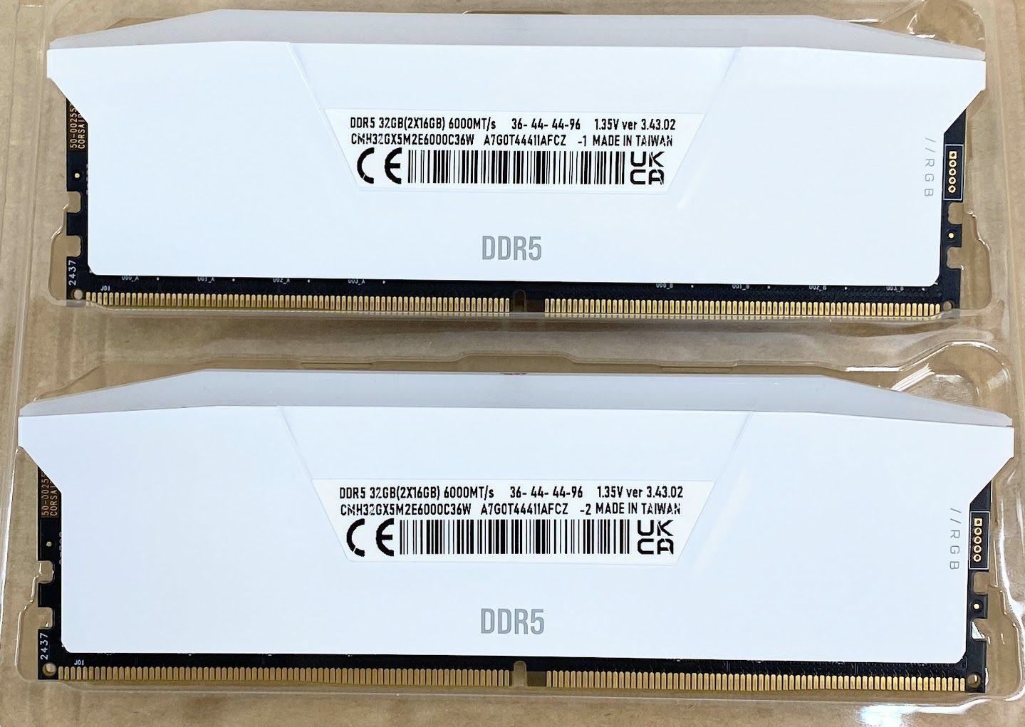 DDR5-6000MHz デスクトップPC用メモリ