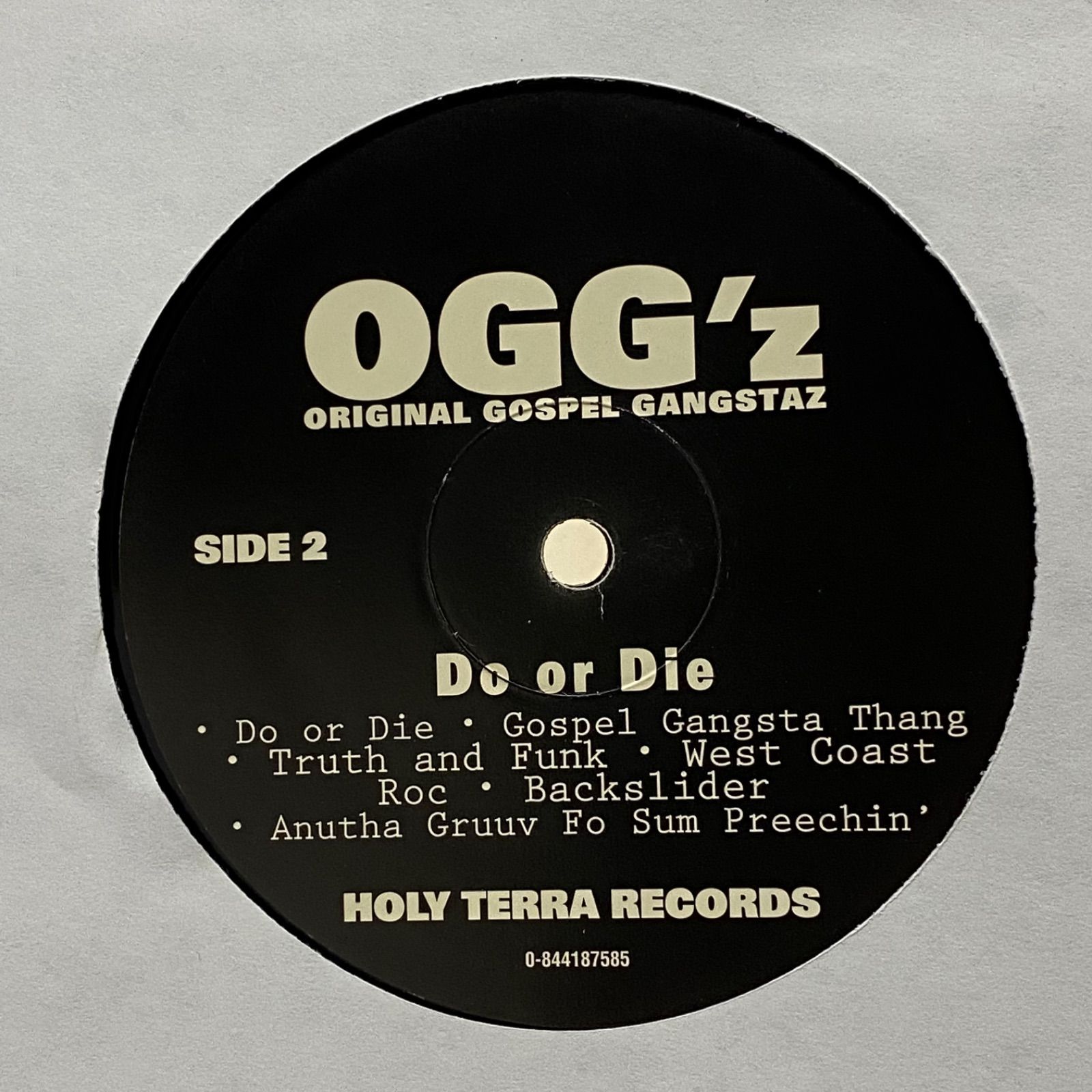 ragsrecords超希少 OGG'Z / Do or Die 1LP - fomipymes.com.py