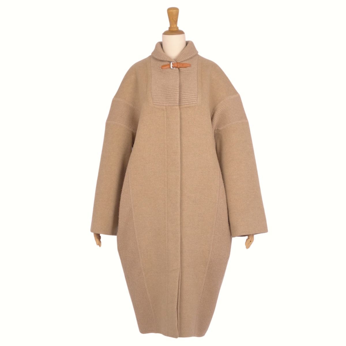 極美品 エルメス HERMES コート ロングコート カシミヤ100％ ダブルフ 