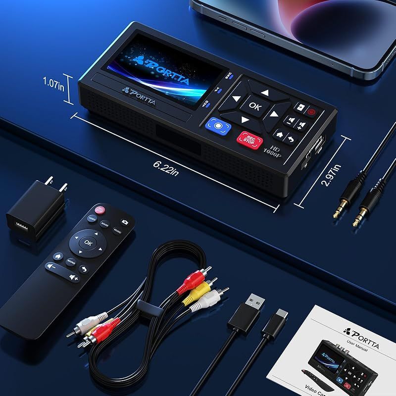 新品】 Portta ビデオキャプチャー VHSデータ化 ビデオ ビデオ