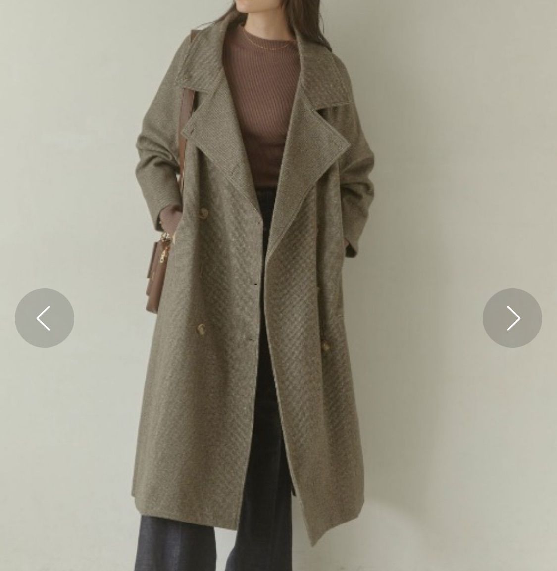 アシーム ロングコート ACYM アシーム Stand collar wool button 