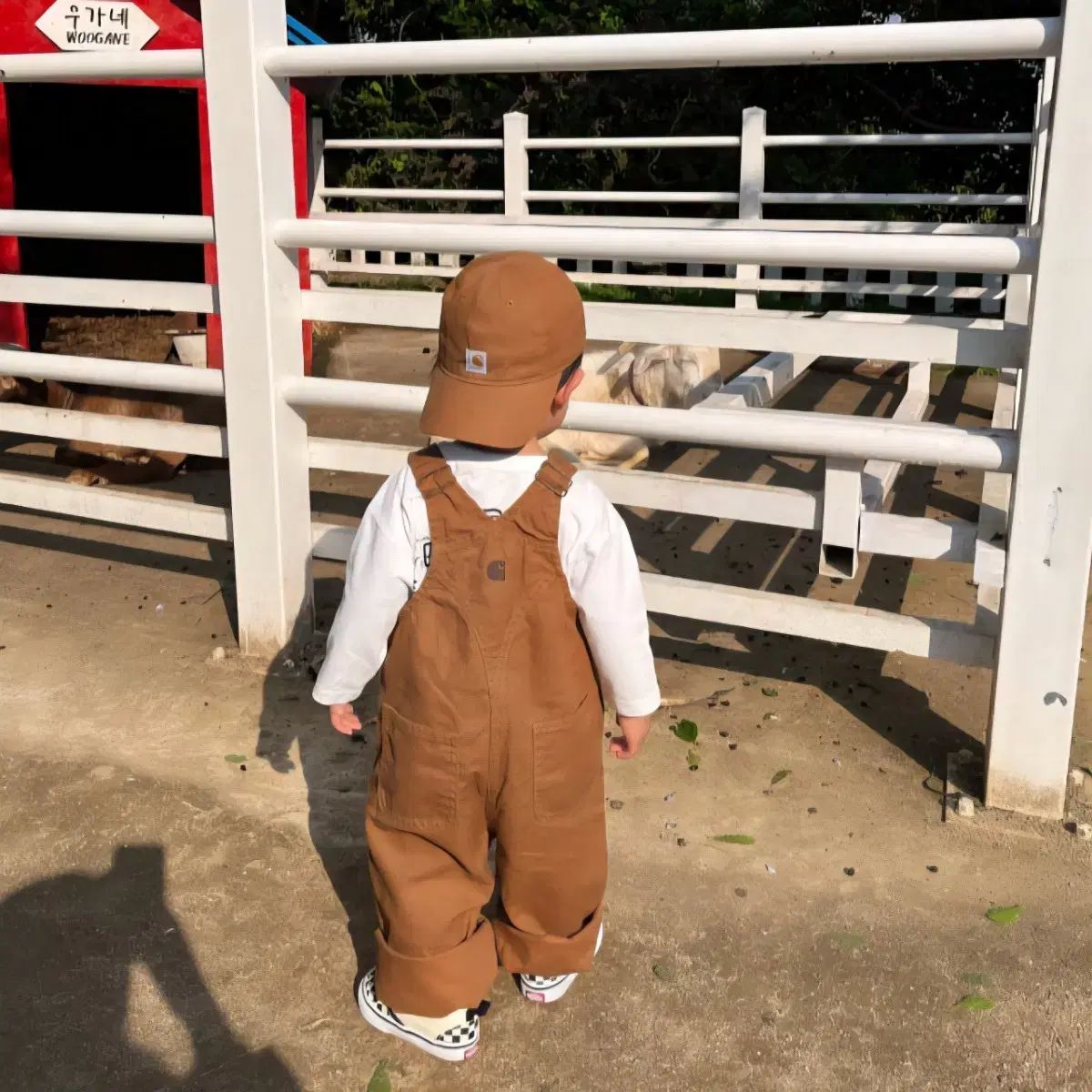 赤ちゃん Carhartt カーハート ボールキャップ オーバーオール セット ほぼ