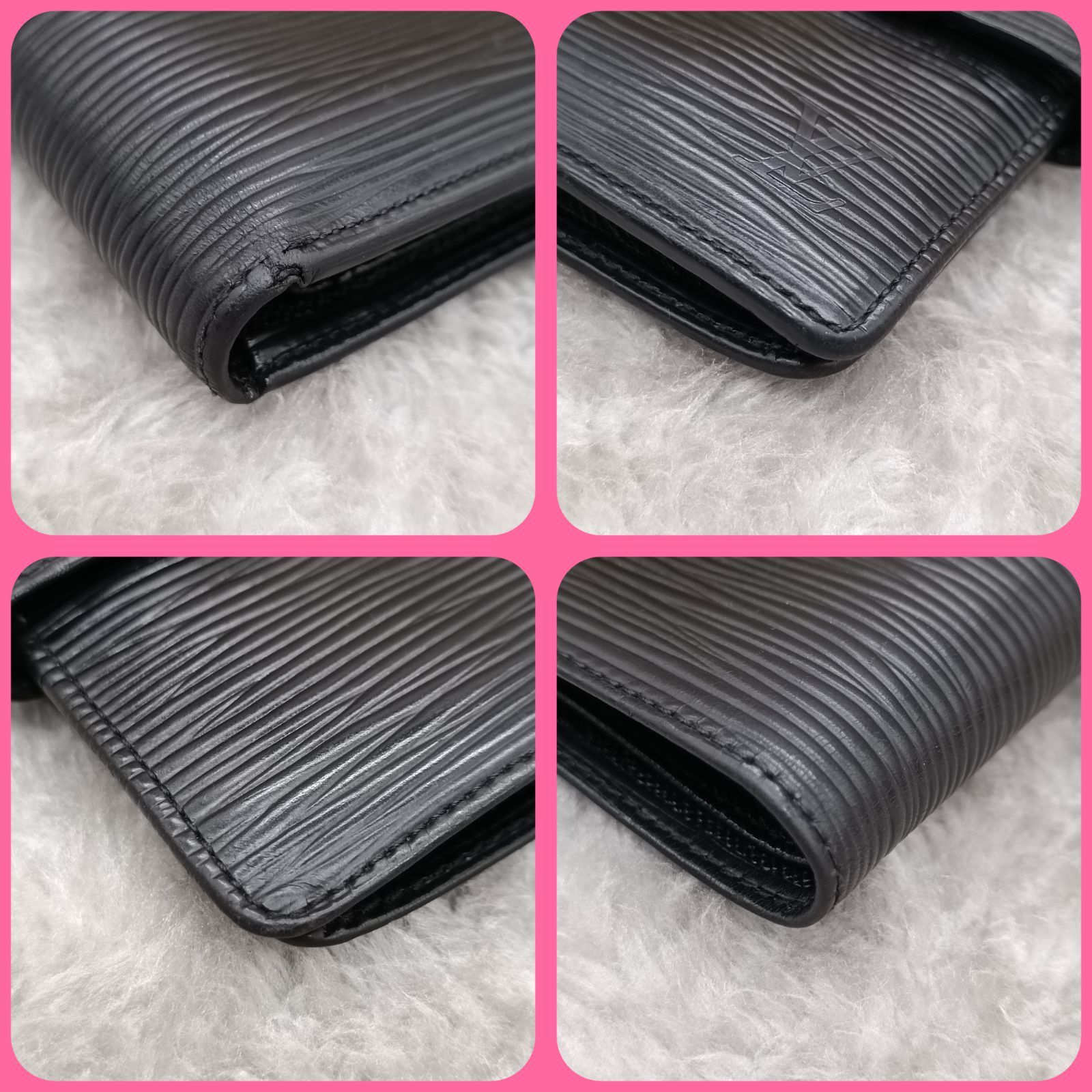 LOUISVUITTON 》 ルイヴィトン エピ ポルトビエ コンパクト ノワール 