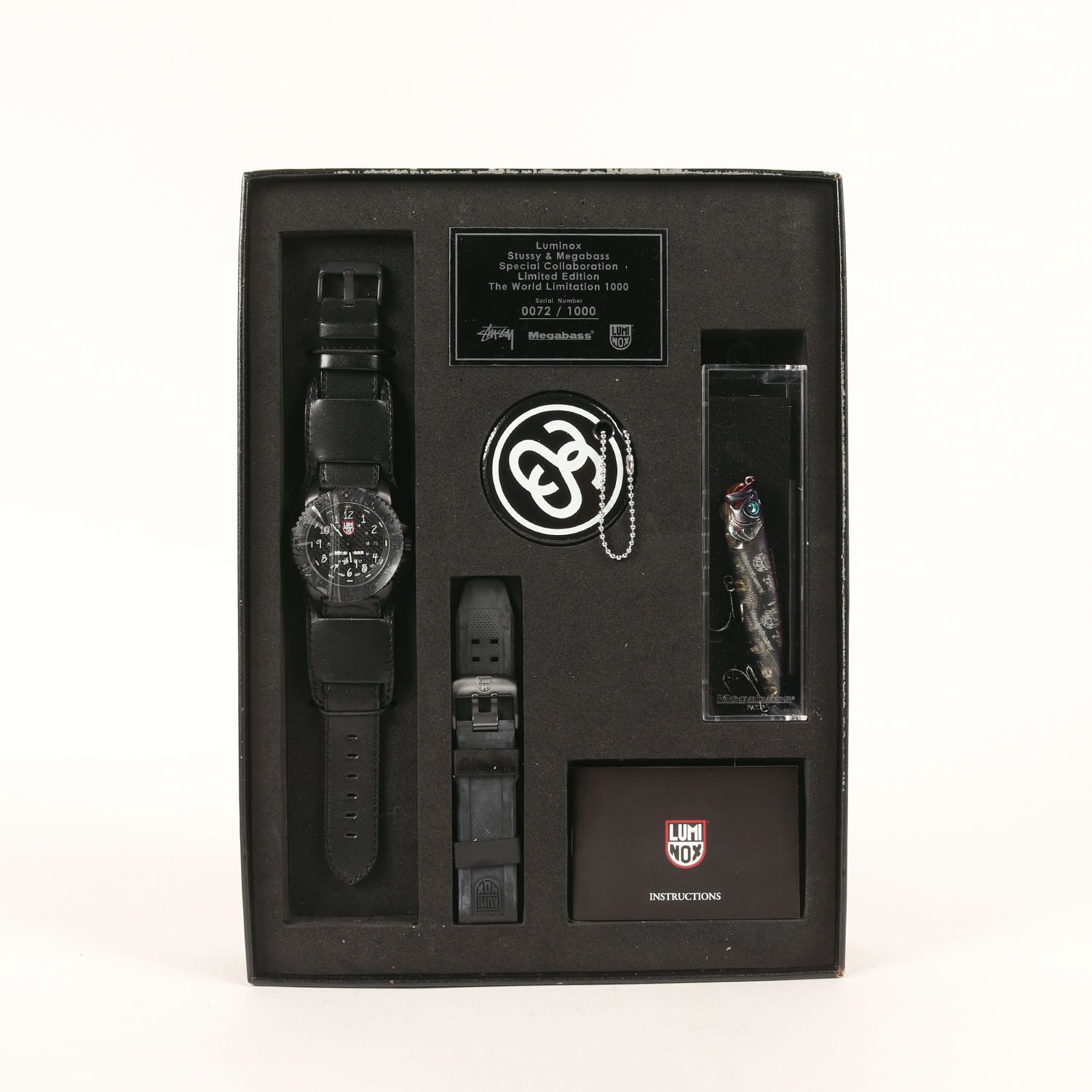 新品】STUSSY ステューシー LUMINOX MEGABASS 世界1000本限定