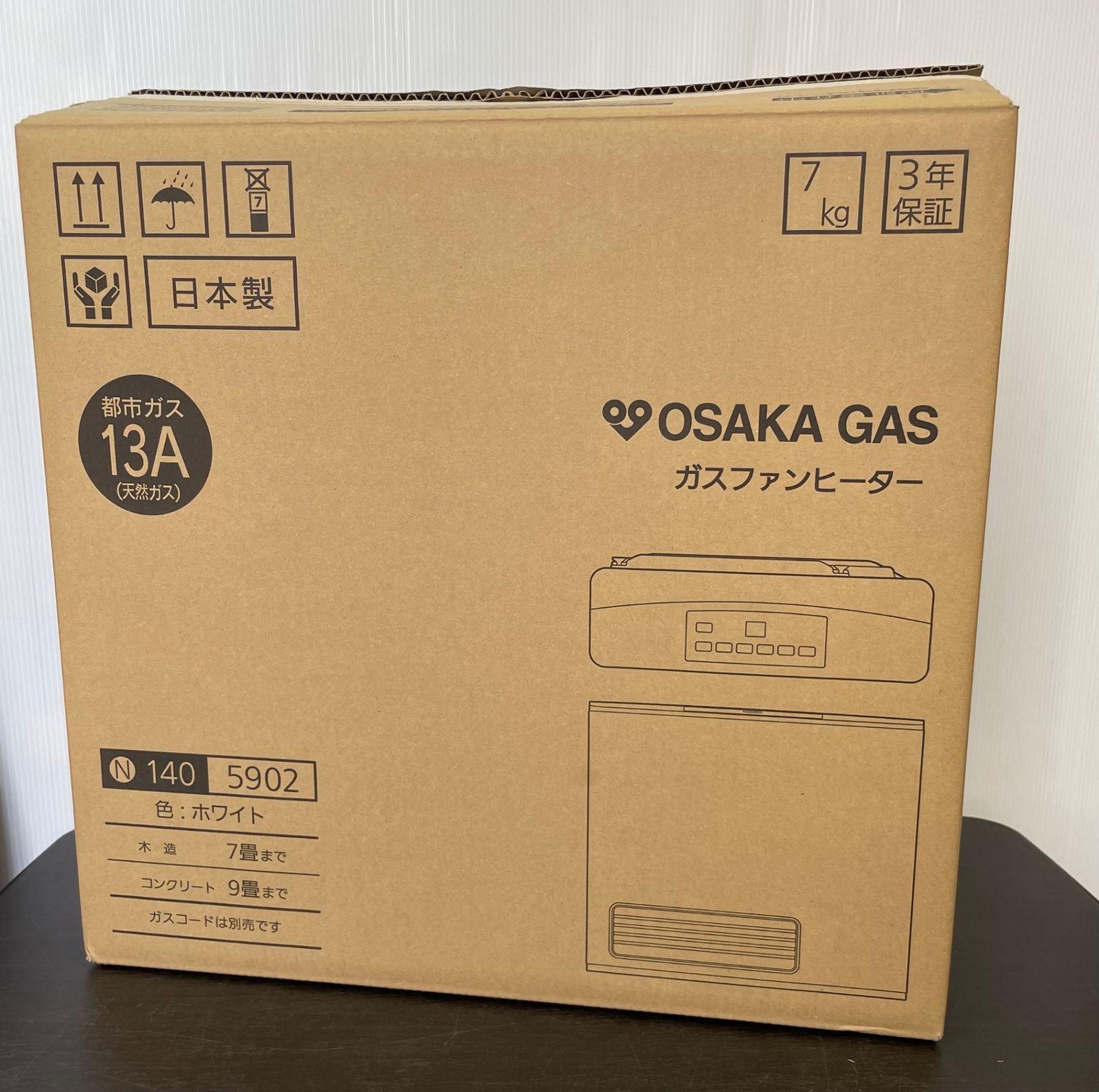 新品未使用品〉OSAKA GAS 大阪ガス ガスファンヒーター N140 5902