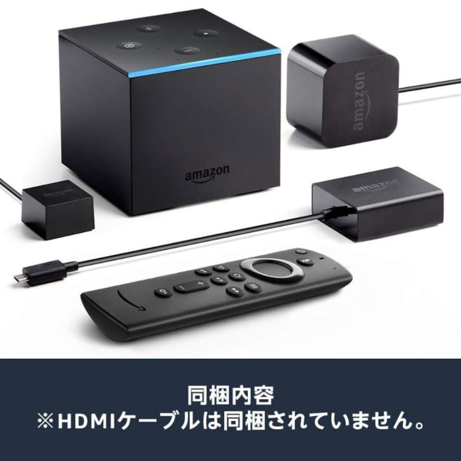 Fire TV Cube 第2世代 4K・HDR対応、Alexa対応音声認識リモコン