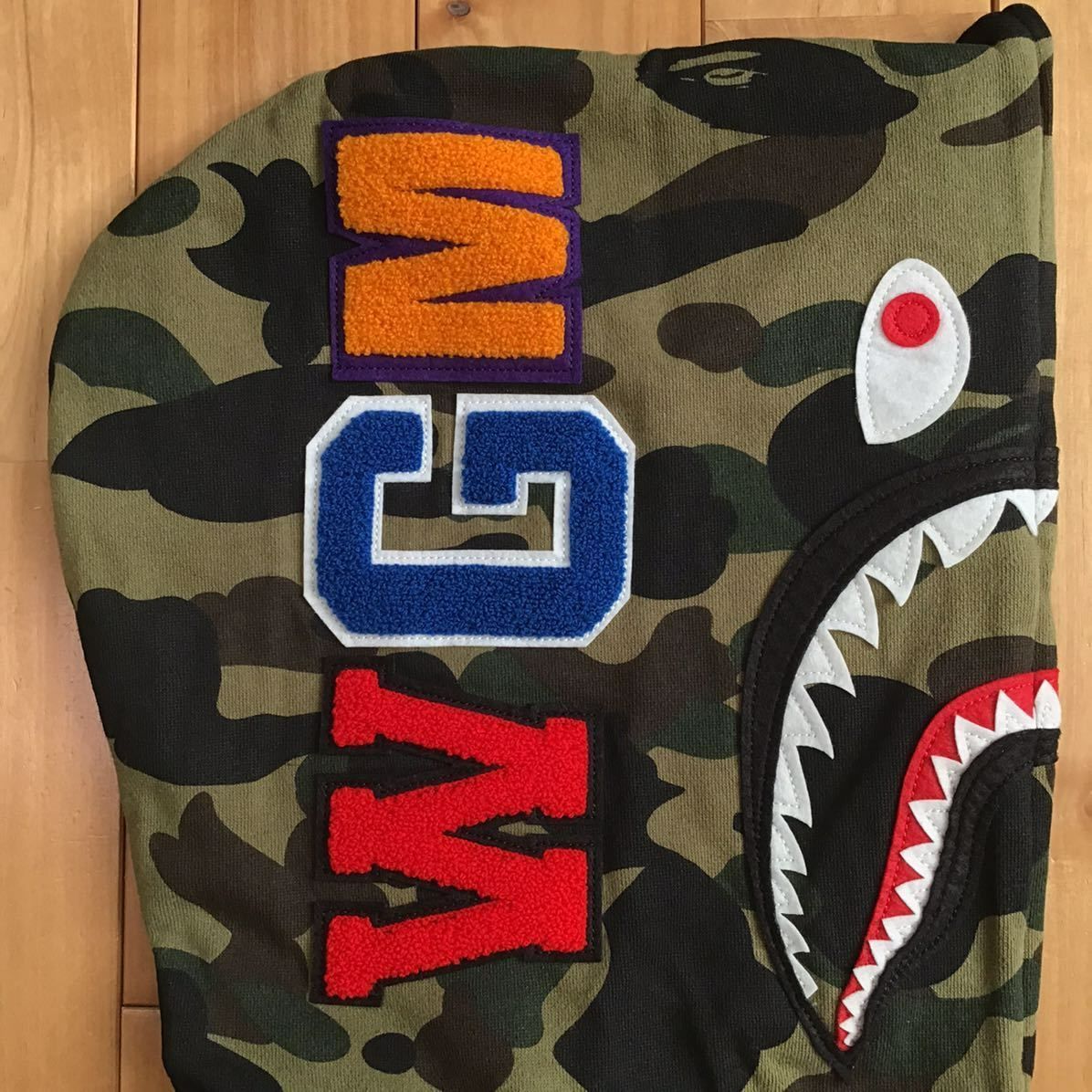 A BATHING APE キルティング カモフラ パーカー（M）