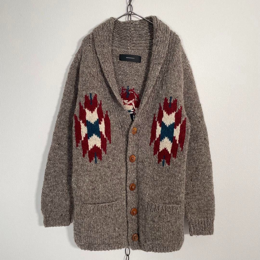 ショールカラー カーディガン