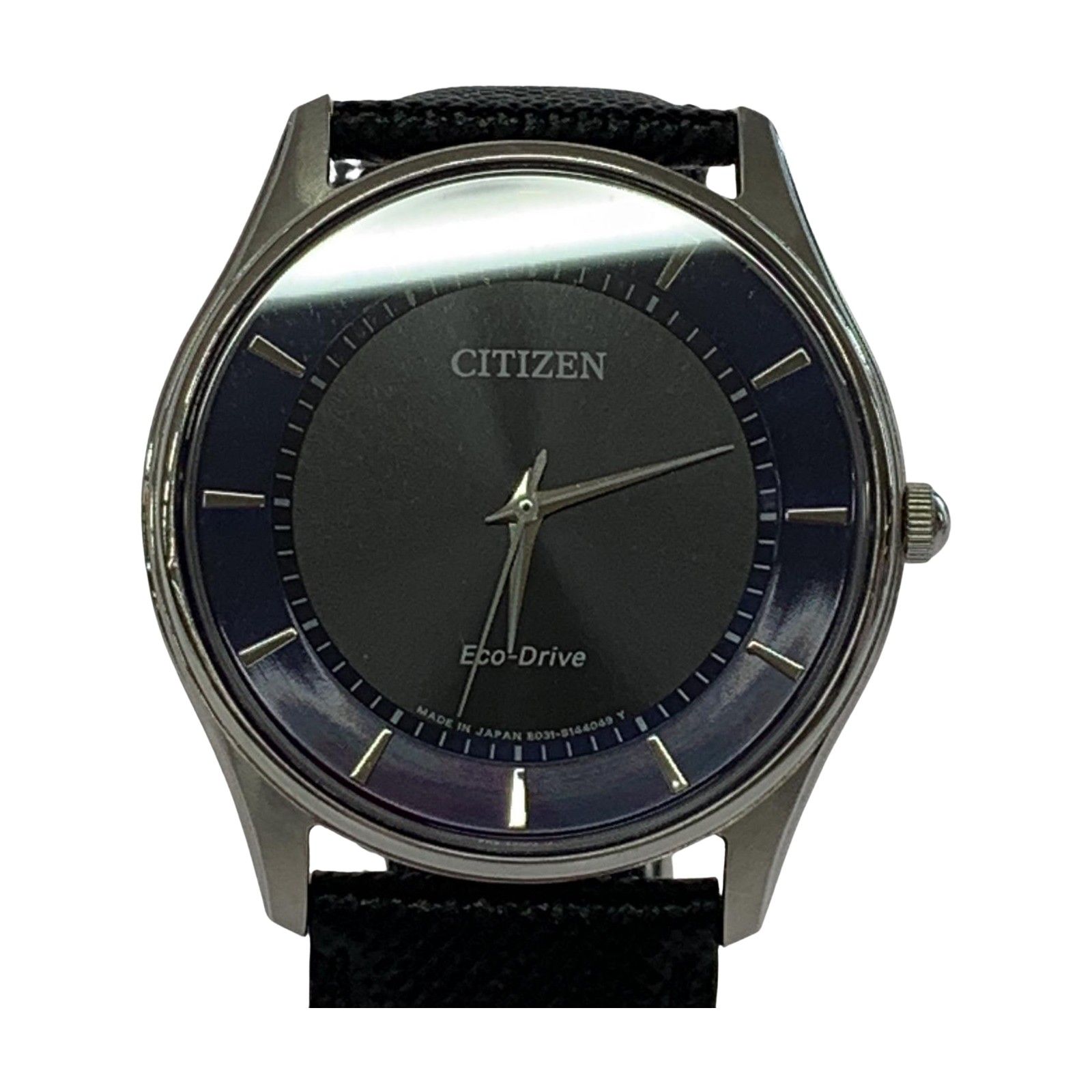 CITIZEN シチズン E031-S103720 Eco-Drive ソーラー腕時計/ブラック 