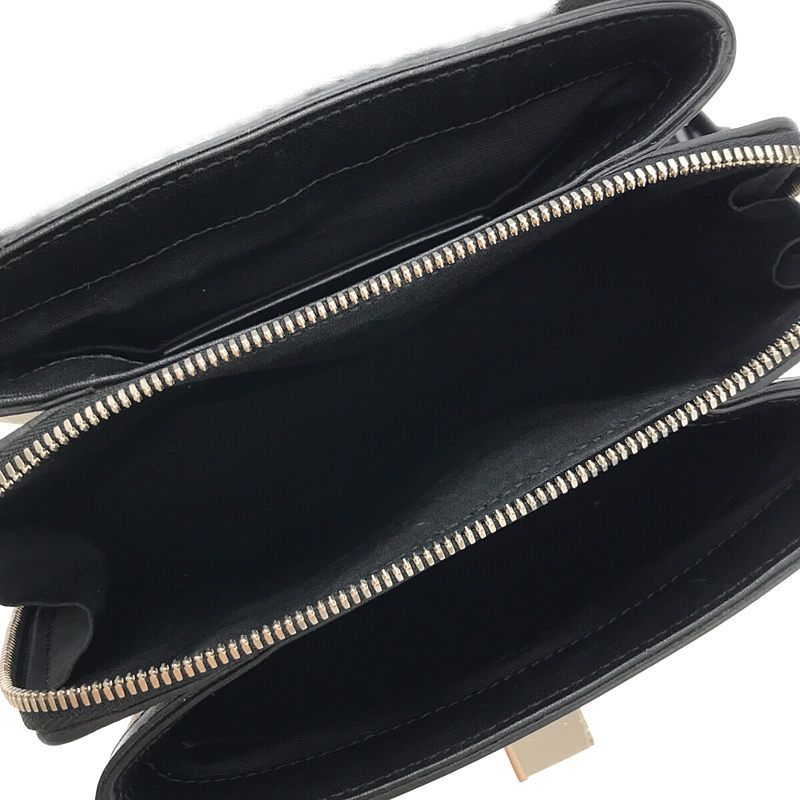 【美品】  BALENCIAGA / バレンシアガ | 391571 ルディス レザー キャンバス 切替 ショルダーバッグ | アイボリー / ブラック | レディース 美品】 BALENCIAGA / バレンシアガ | 391571 ルディス レザー