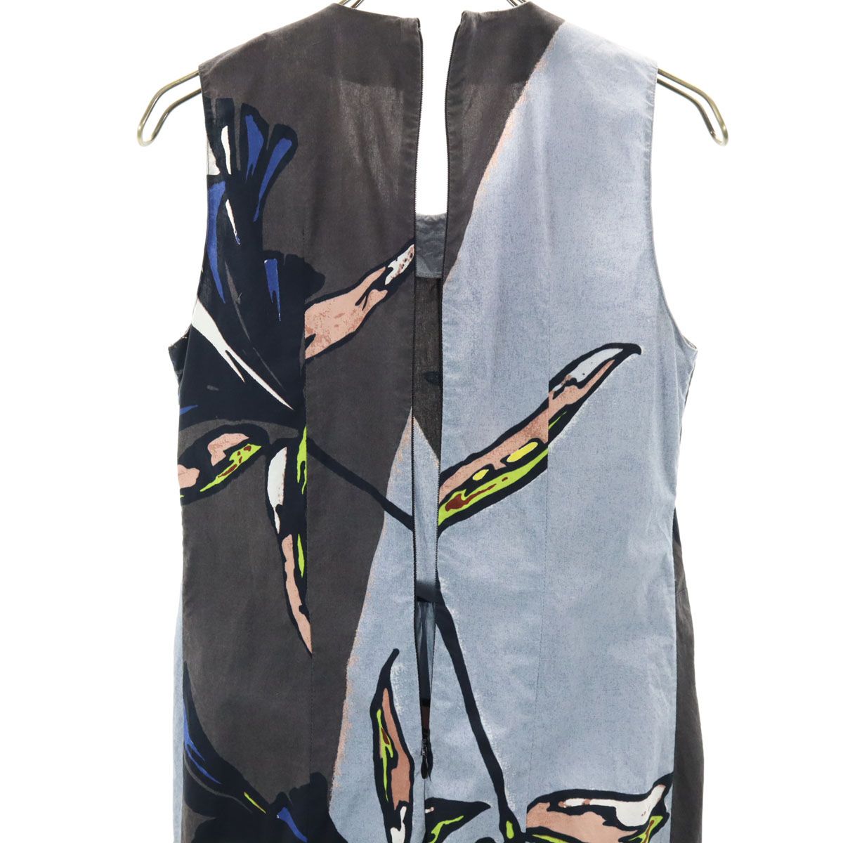 MARNI 花柄ノースリーブワンピース　42 美品 春のデートに》MARNI 花柄 ノースリーブ ロングワンピース 42