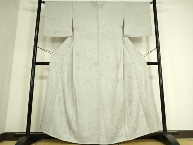 平和屋着物▽上質な小紋 単衣 辻が花 手描き 暈し染め 鬼しぼ