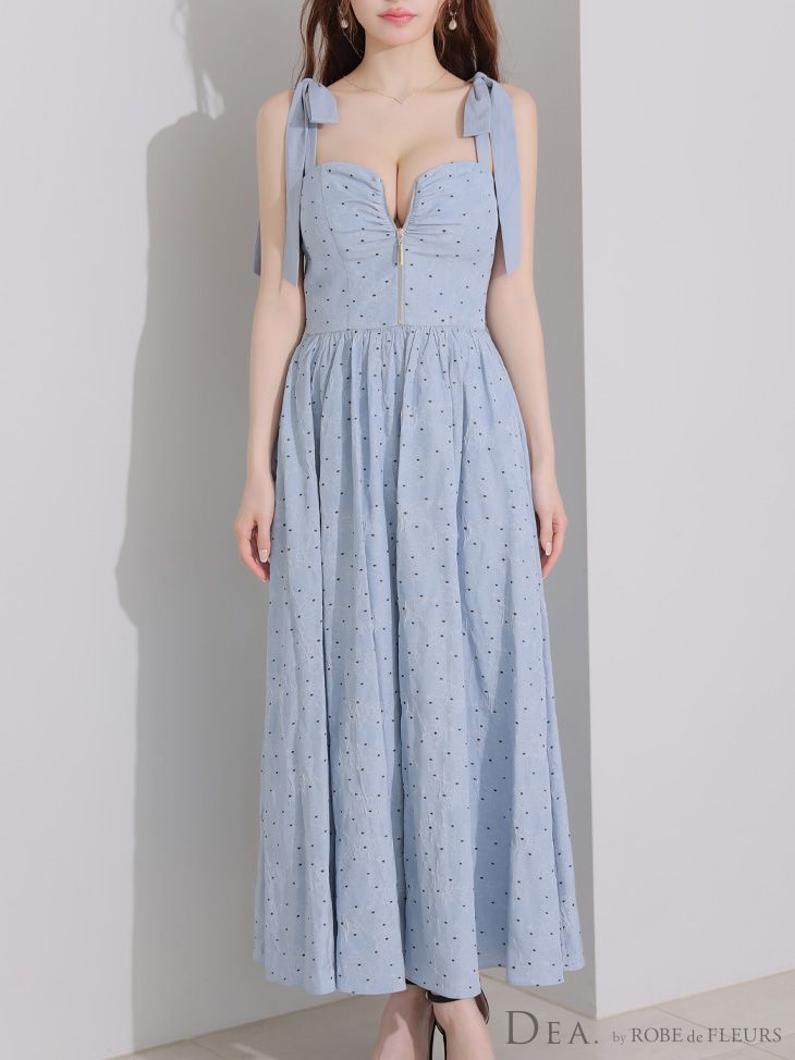 ブルー [DE4200-W-2506] XS・S・M・L【DEA./ディア】ショルダーリボン