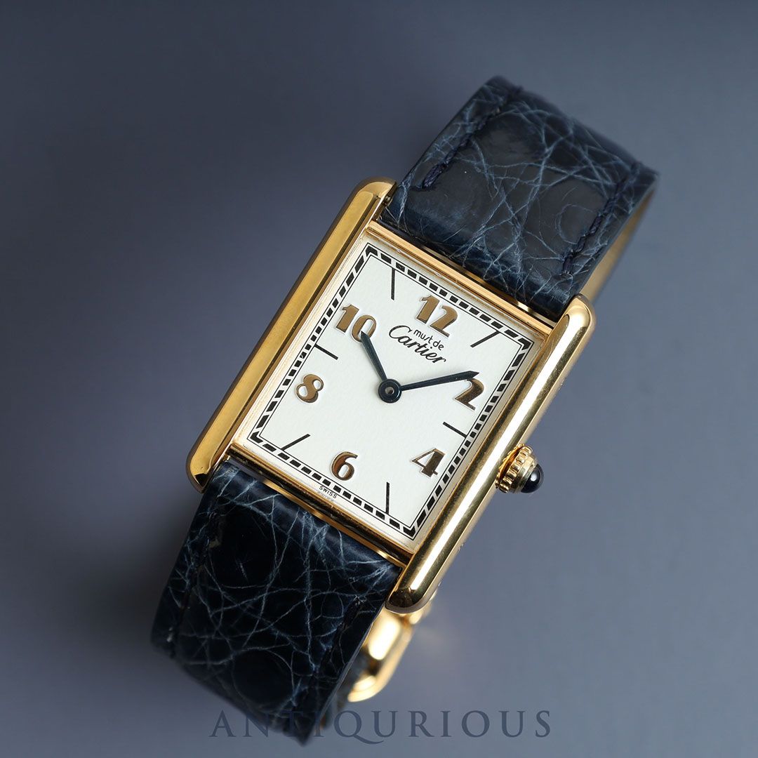 カルティエ マストタンクLM アイボリー文字盤 クォーツ Cartier できん 