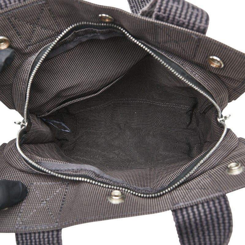 コスメ エルメス エールライン アドPM リュック バックパック ハンドバッグ グレー キャンバス レディース HERMES 1-0219139 【激安通販】