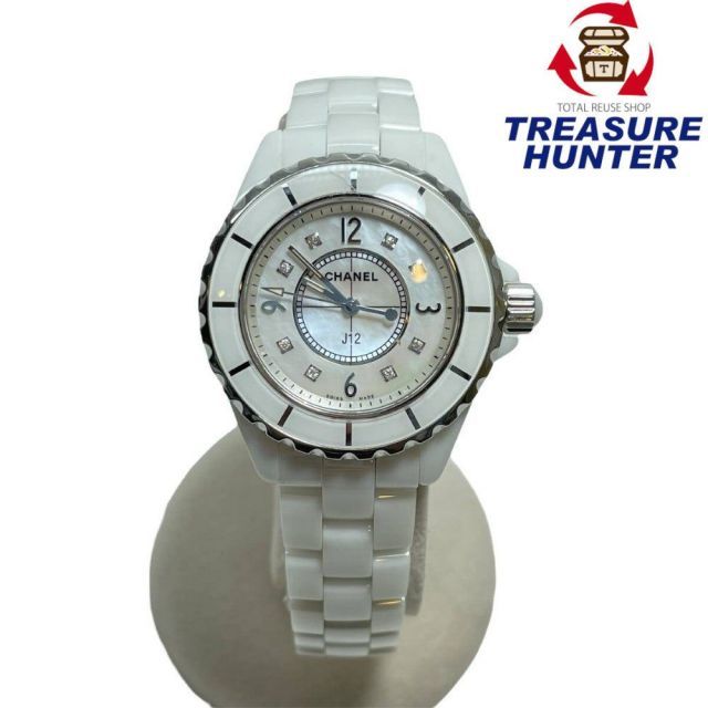 シャネル J12 H2422 レディース時計 33mm ホワイトセラミック