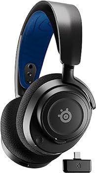 【中古】(非常に良い)SteelSeries ワイヤレス ゲーミングヘッドセット ヘッドホン 軽量 ボイスチャット可能 ゲームとスマホを同時接続 Arctis Nova 7P 無線 密閉型 Sw