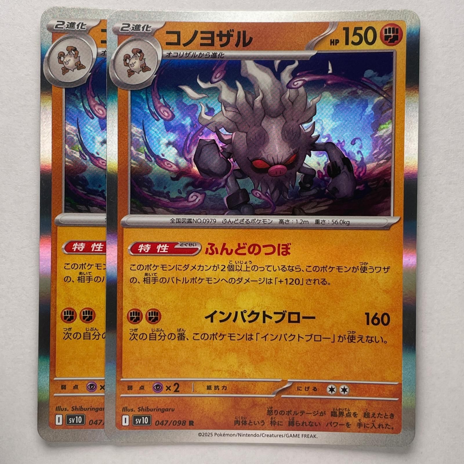 R レア 2枚 コノヨザル POKEMON ポケモン ポケモンカード