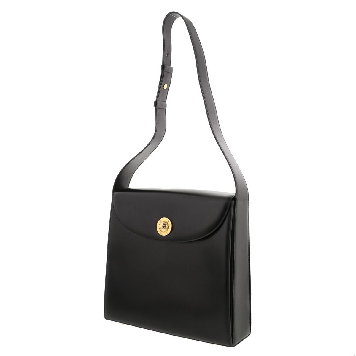 【美品】セリーヌ スターボール ベルト シルバー ブラック イタリア製 CELINE セリーヌ スターボール レザー ハンドバッグ 2WAY