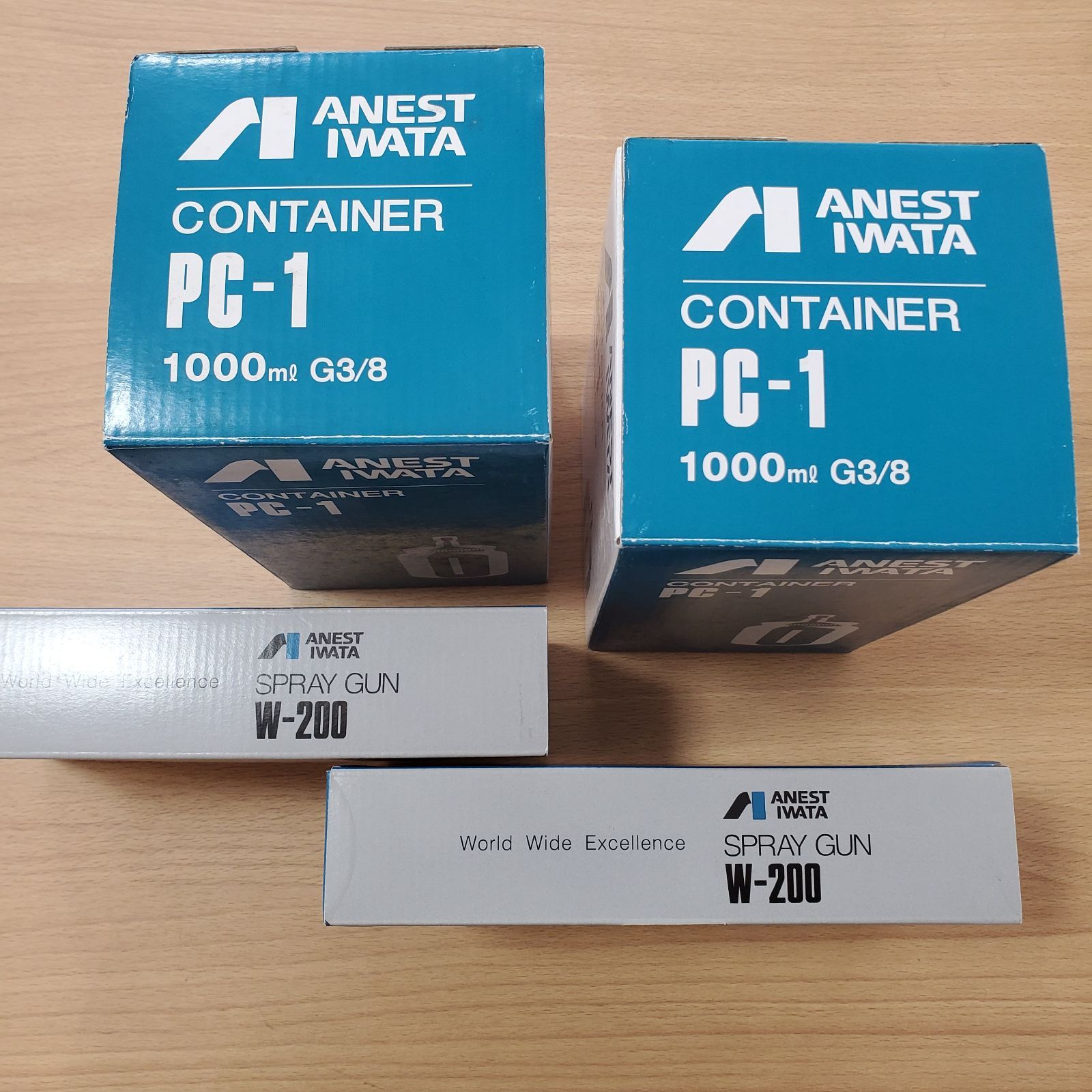 EL4】ANEST IWATA アネスト岩田 スプレーガン W-200 コンテナ PC
