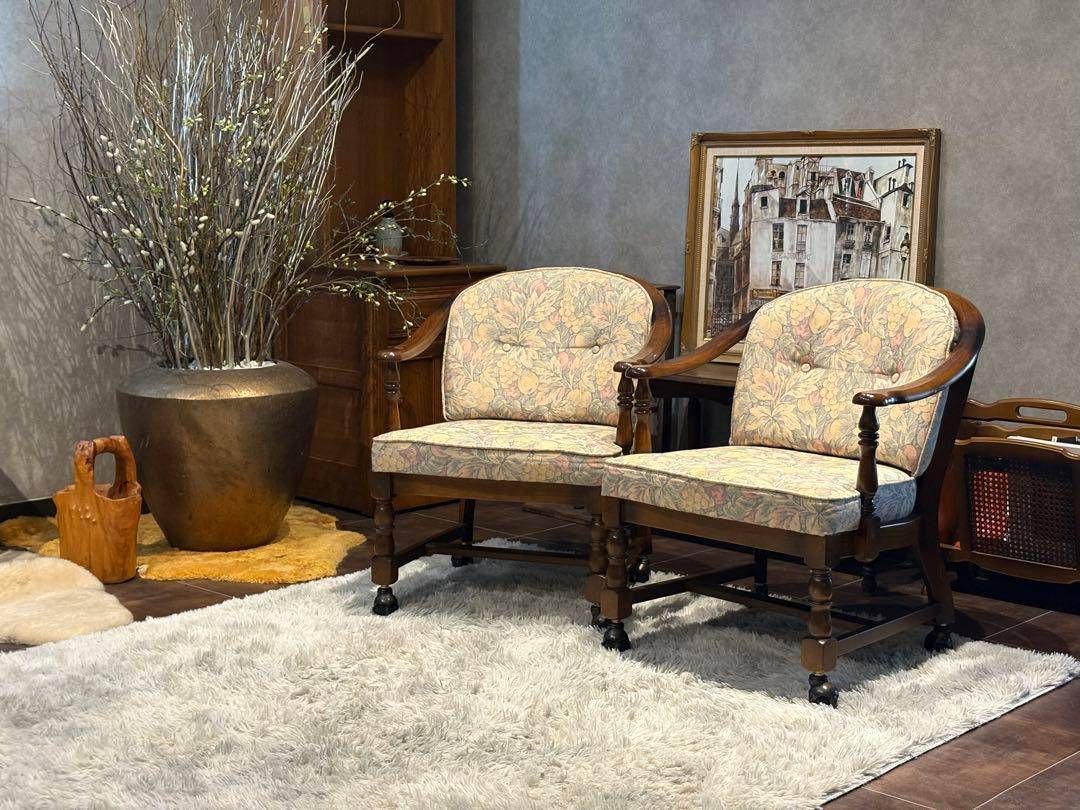 karimoku カリモク アームチェア ダイニングチェア キャスター付 nZ