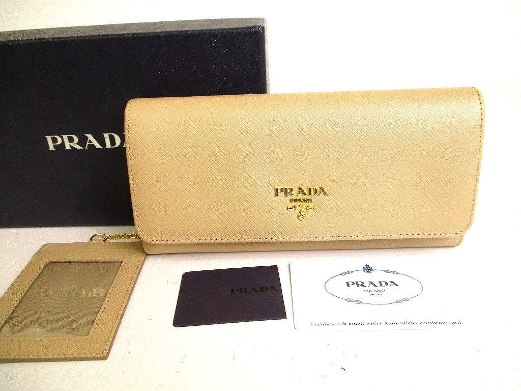 プラダ PRADA サフィアーノメタル レザー 2つ折り 長財布 ロング ...