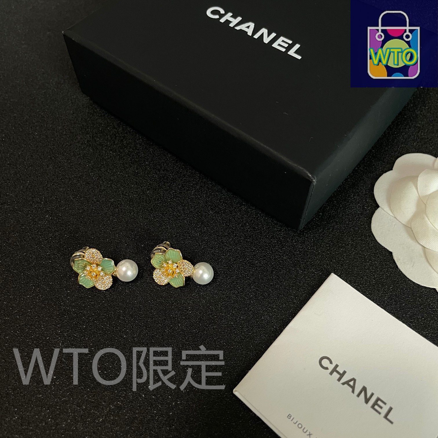 CHANEL イヤリング　オールド OLD CHANEL モノトーンイヤリング（ココマーク） – Vintage Shop