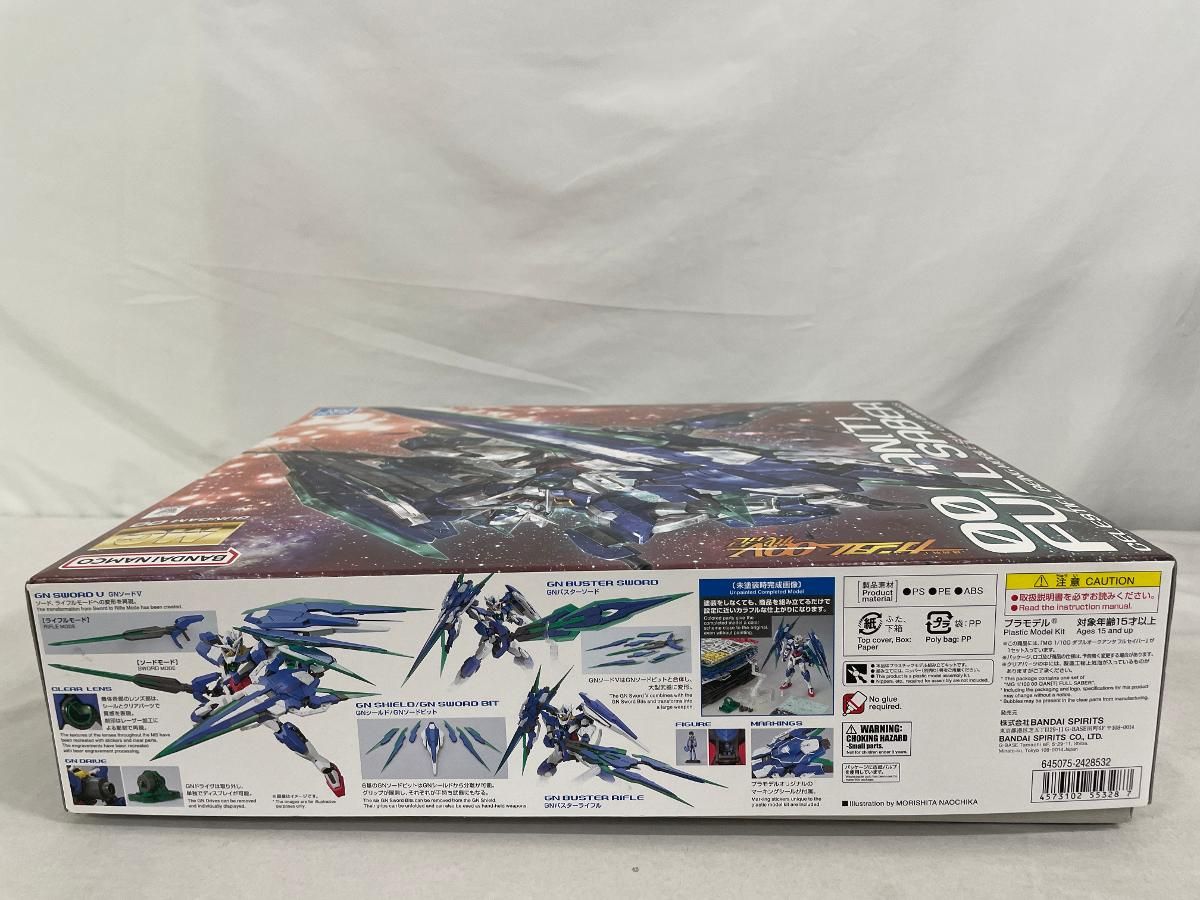 MG 機動戦士ガンダムダブルオー ダブルオークアンタフルセイバー 1 100スケール 色分け済みプラモデル