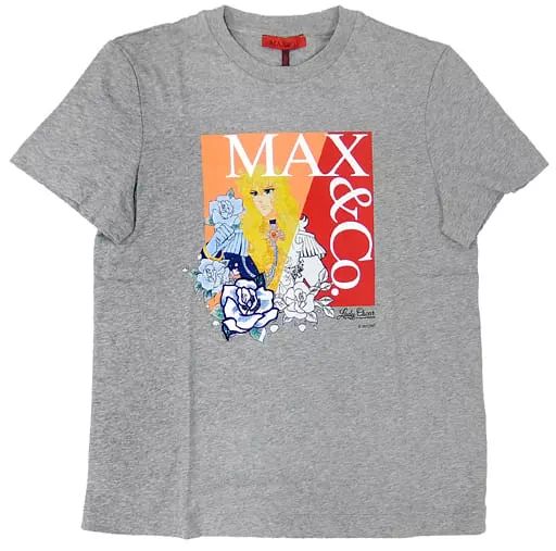 衣類　オスカル・フランソワ・ド・ジャルジェ レディ オスカル ロゴTシャツ オプティックホワイト Lサイズ 「ベルサイユのばら×MAX＆Co.」 衣類 オスカル・フランソワ・ド・ジャルジェ レディ オスカル