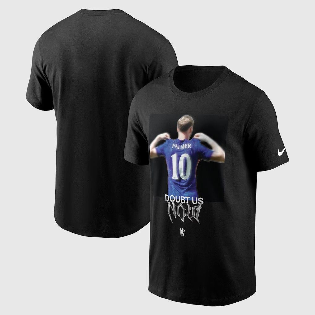 送料無料 匿名配送 ファナティクス チェルシー FC ダウト アス ナウ Tシャツ メンズ ブラック 黒 公式モデル 日本未発売