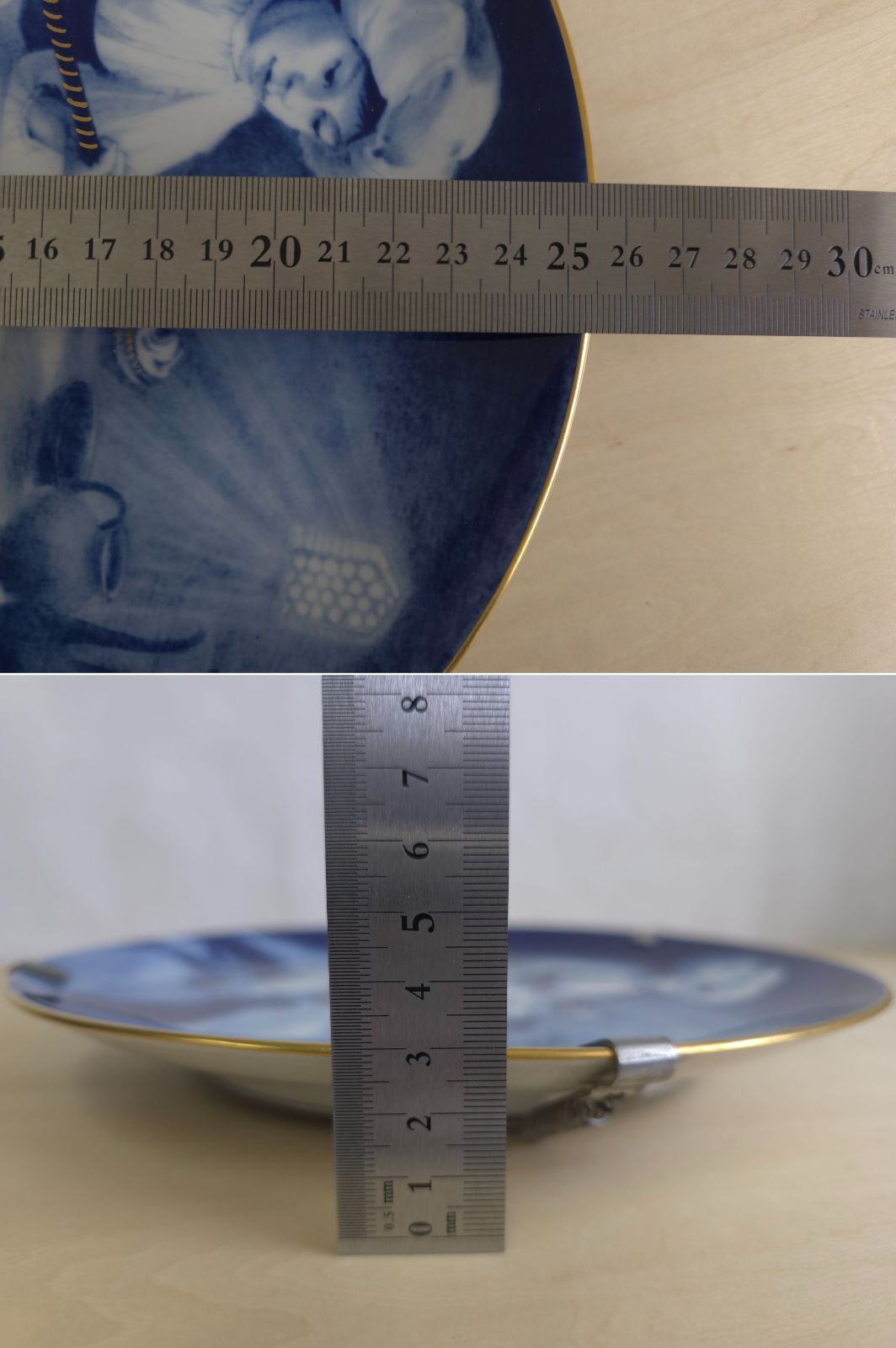 マイセン　イヤープレート　1986年 マイセン 絵皿 イヤー プレート 1986 小さなモック 飾皿 1枚