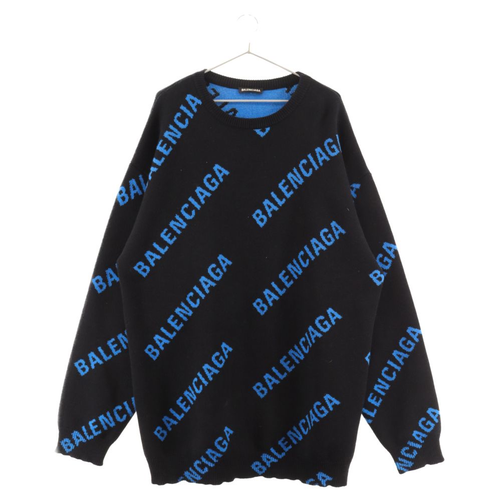 BALENCIAGA (バレンシアガ) 20AW Allover Logo Crewneck Knit 625970