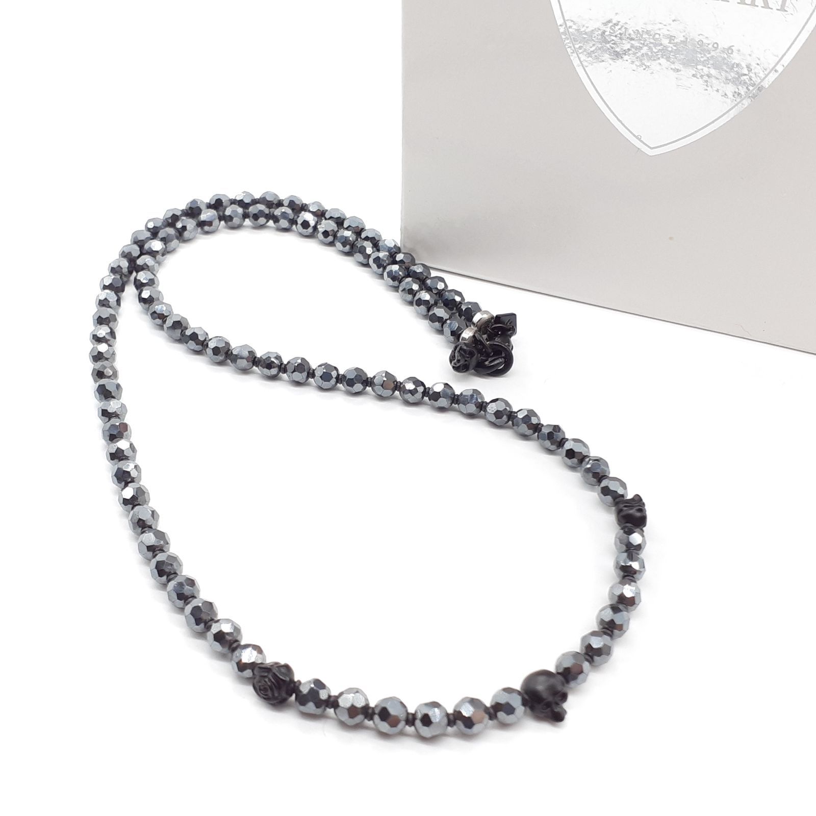 LION HEART ライオンハート ネックレス SILVER 950 シルバー ヘマタイト スカル ローズ 薔薇