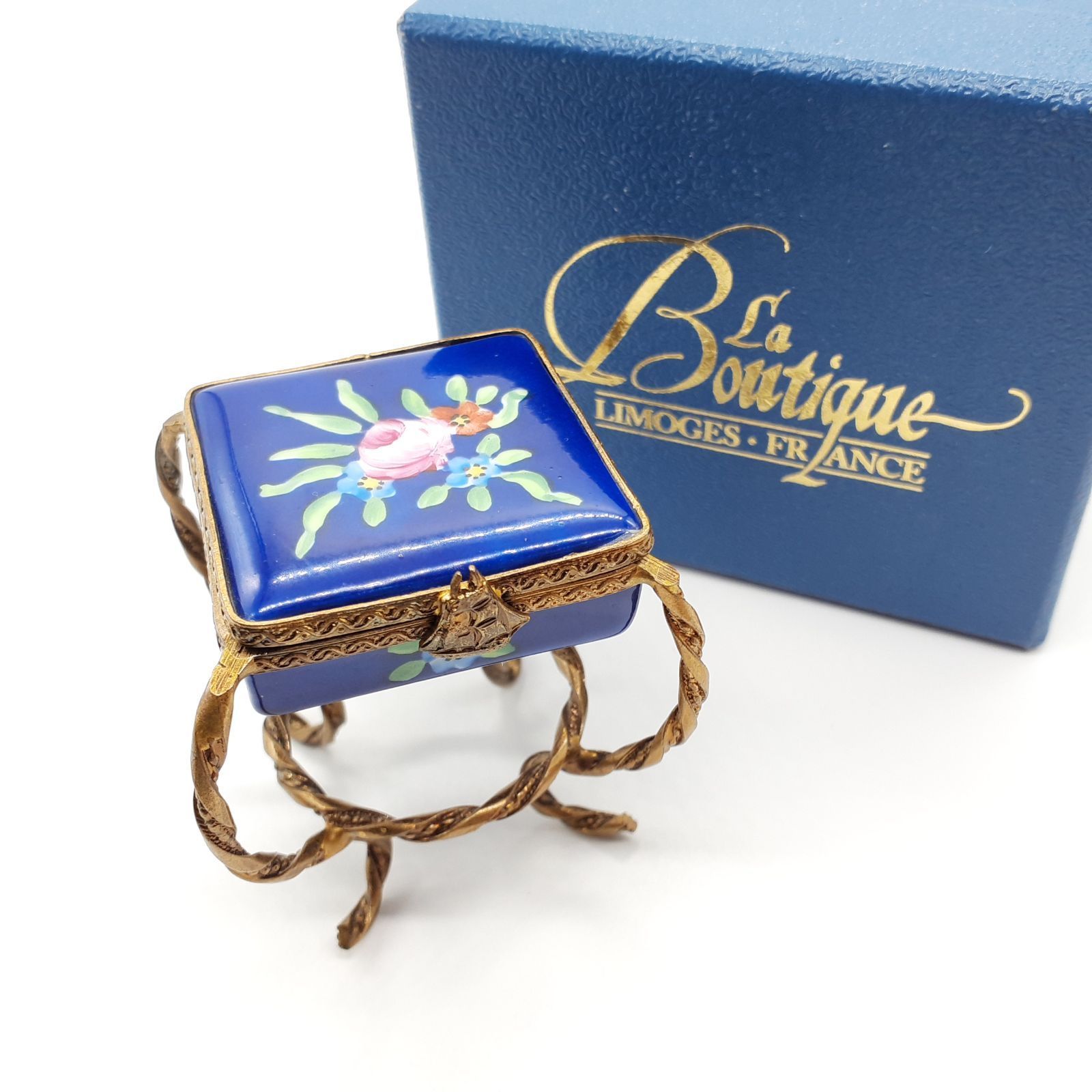 LIMOGES リモージュボックス フランス エナメル 小物入れ スクエア