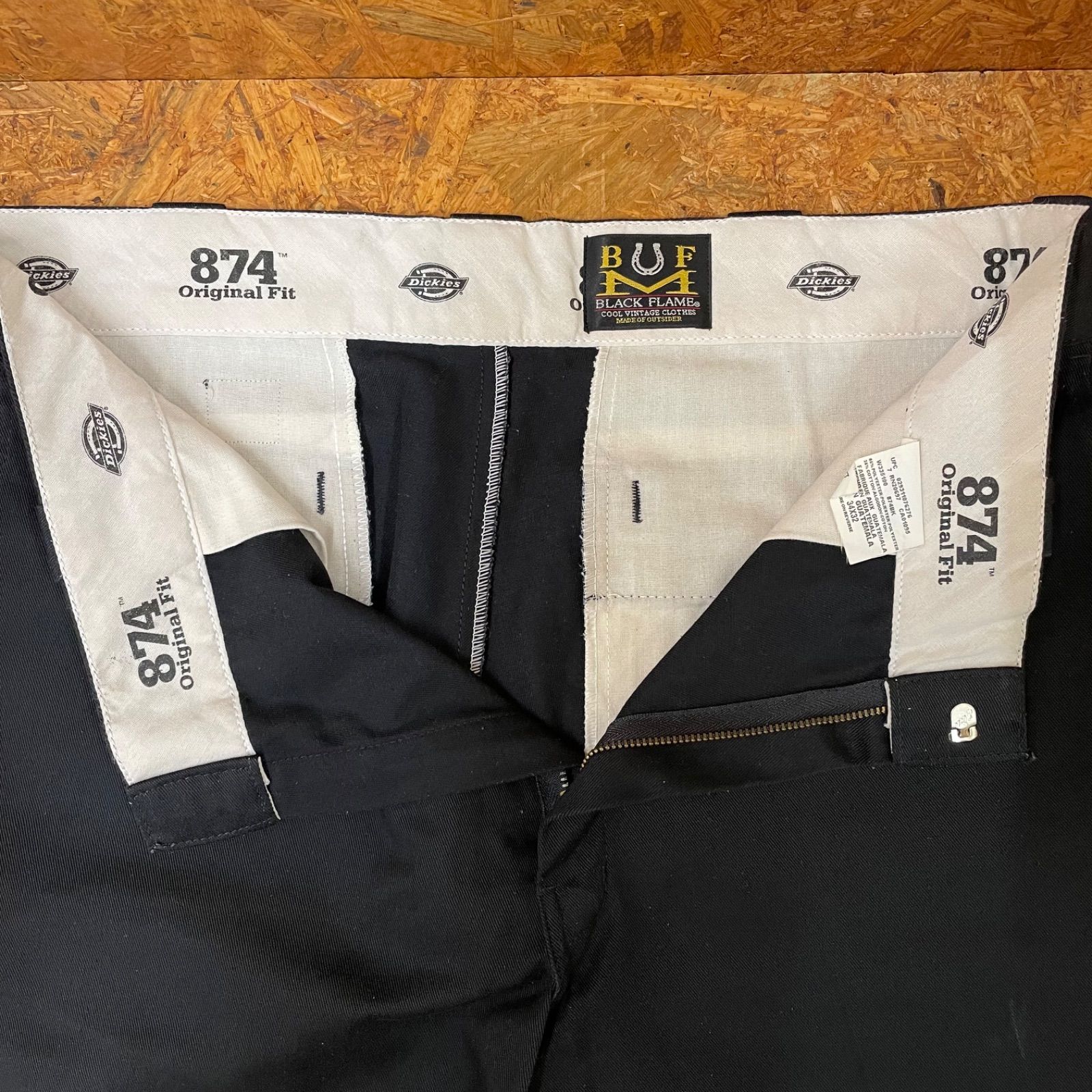 Dickies × BLACK FLAME 874 Original Fit ワークパンツ 34×32