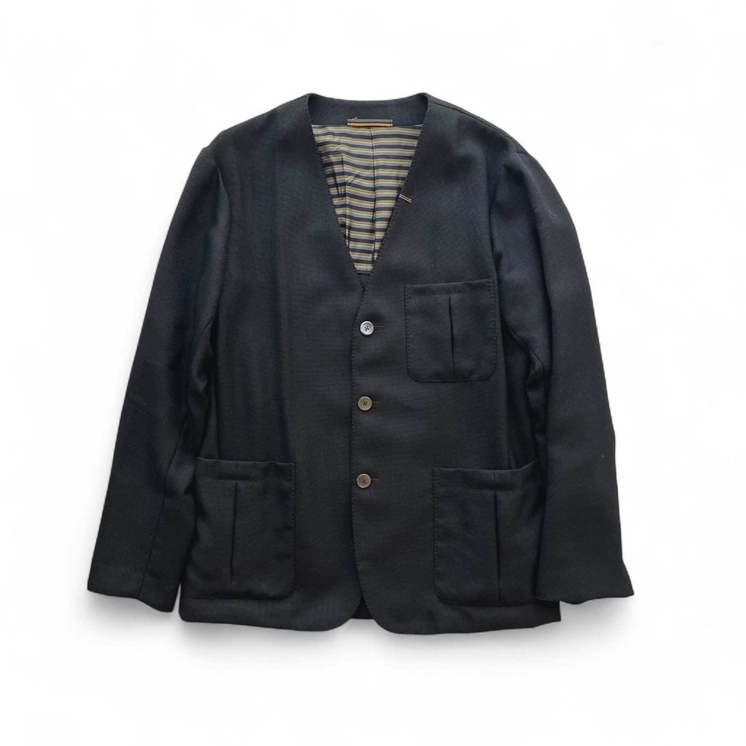 ORBIUM オルビウム CARDIGAN BLAZER モヘアウールポプリンソリッドノー 
