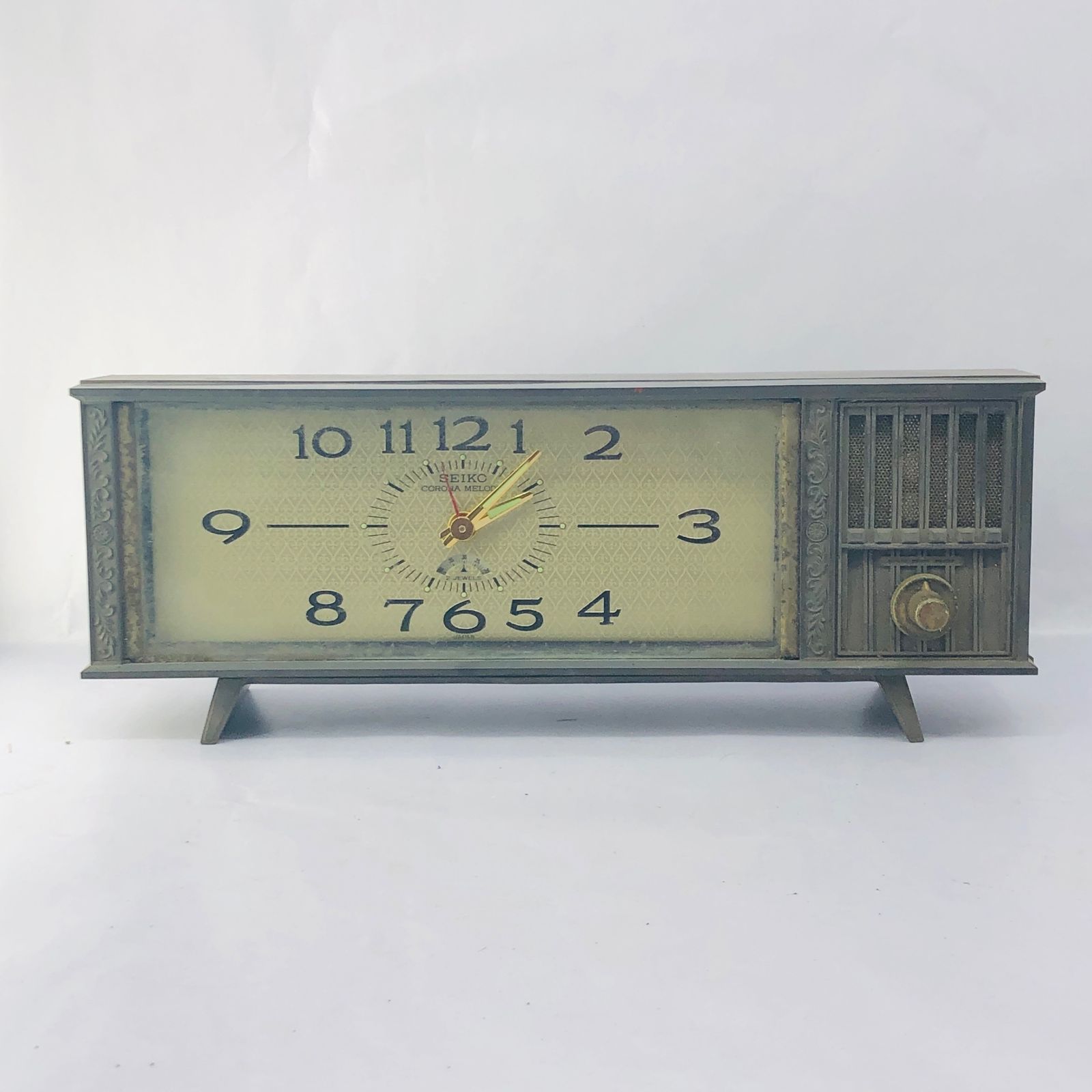 ○SEIKO CORONA MELODIA 動作品 セイコー ゼンマイ式 置時計 - メルカリ