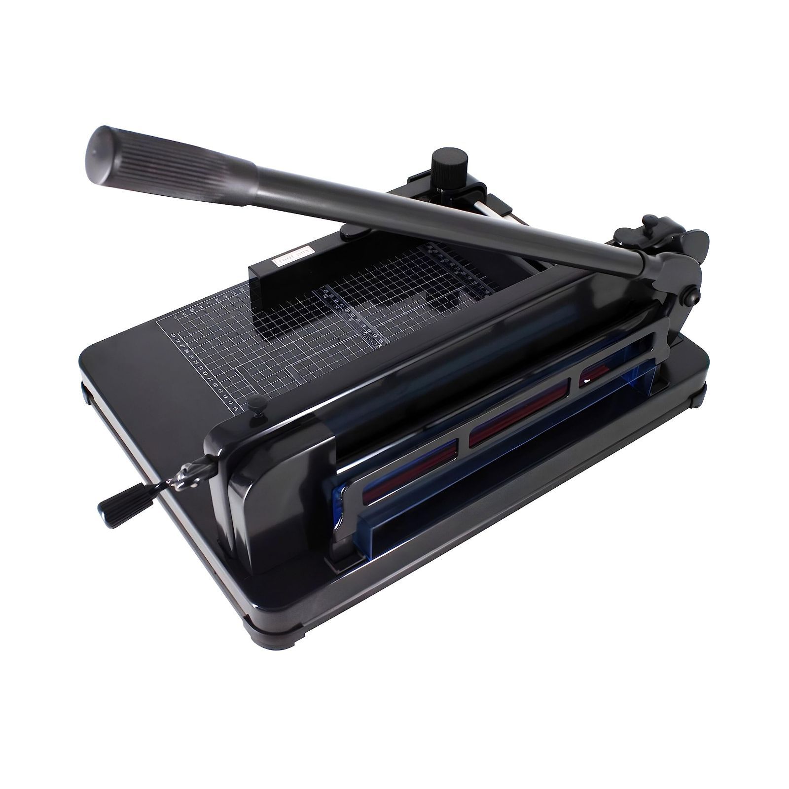 数量 A4裁断機 HFS R 大型 400枚 30cm切断幅 ペーパーカッター 事務 オフィス用品 ハンドタイプ 断裁機 自炊 ブラック色