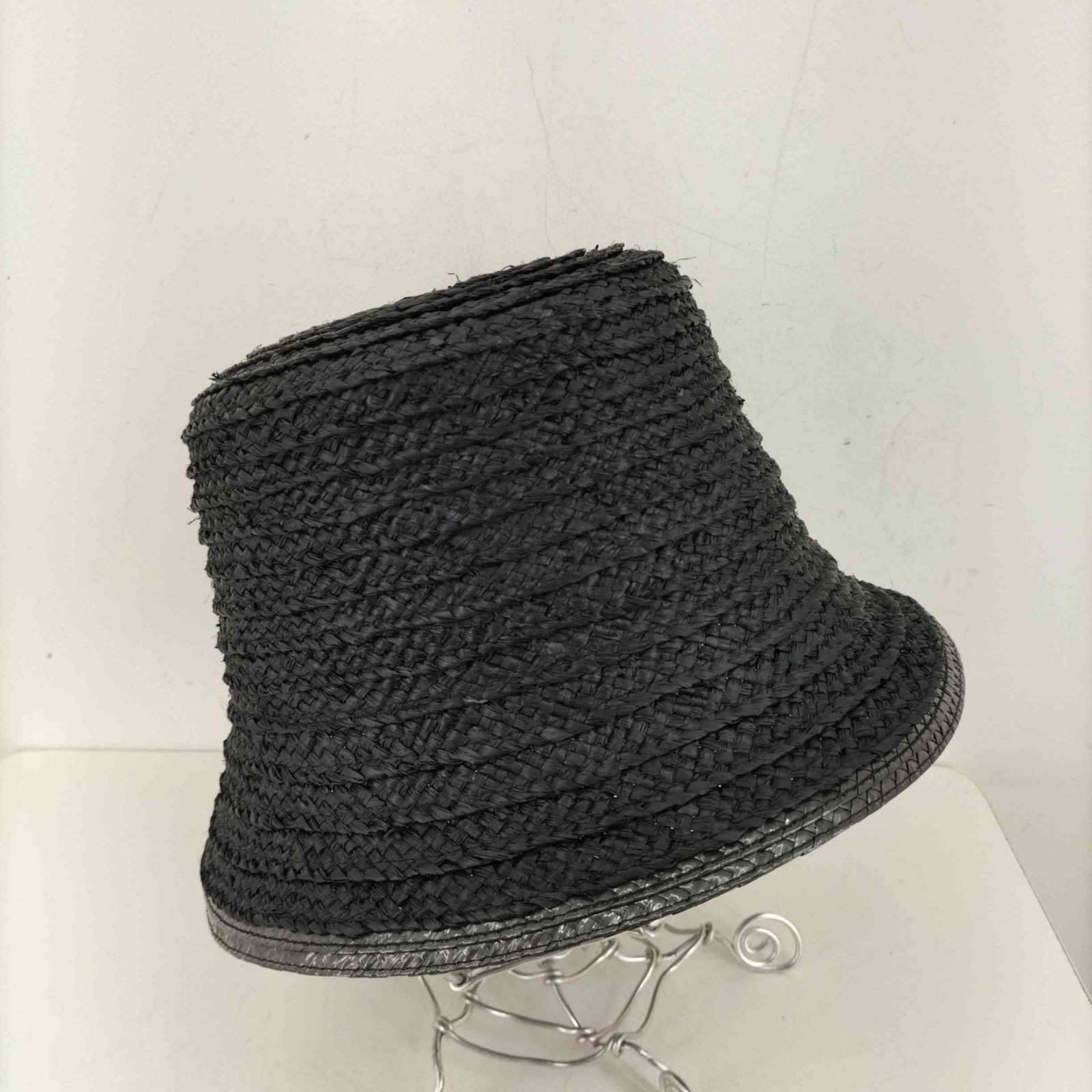 キジマタカユキ KIJIMA TAKAYUKI 23SS RAFFIA BUCKET HAT レディース