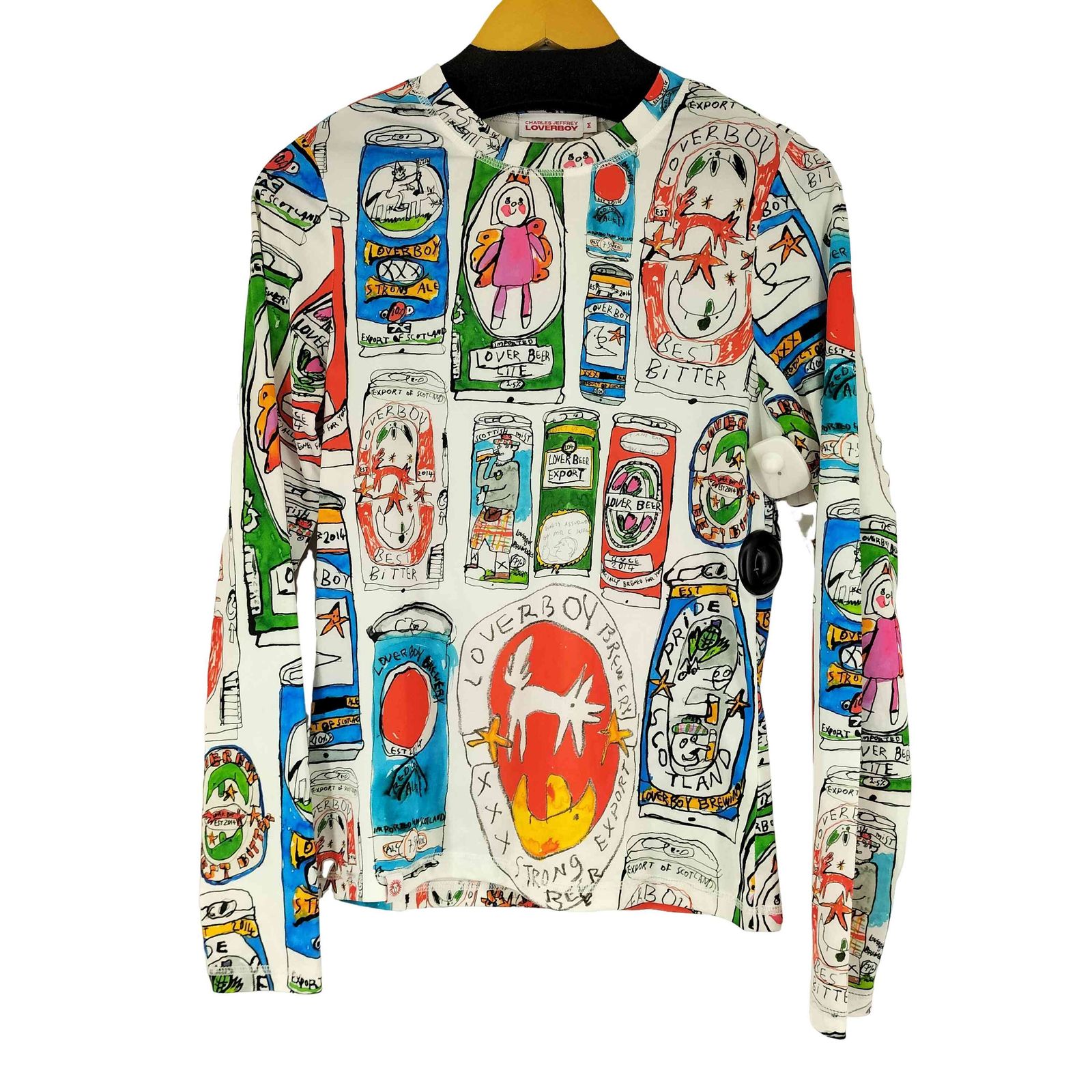 チャールズジェフリーラバーボーイ CHARLES JEFFREY LOVERBOY ビール缶プリント カットソー レディース JPN M