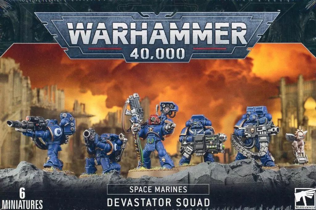 ミニチュアゲーム スペースマリーン ディヴァステイター スカッド ウォーハンマー40000 Space Marines Devastator Squad 48-15