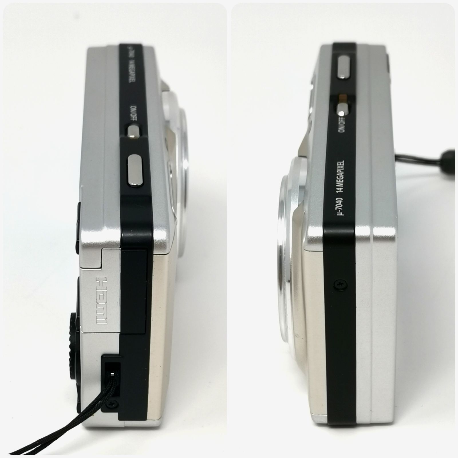 オリンパス μ-7040 シルバー 訳あり品 動作確認済み 直径約1cm