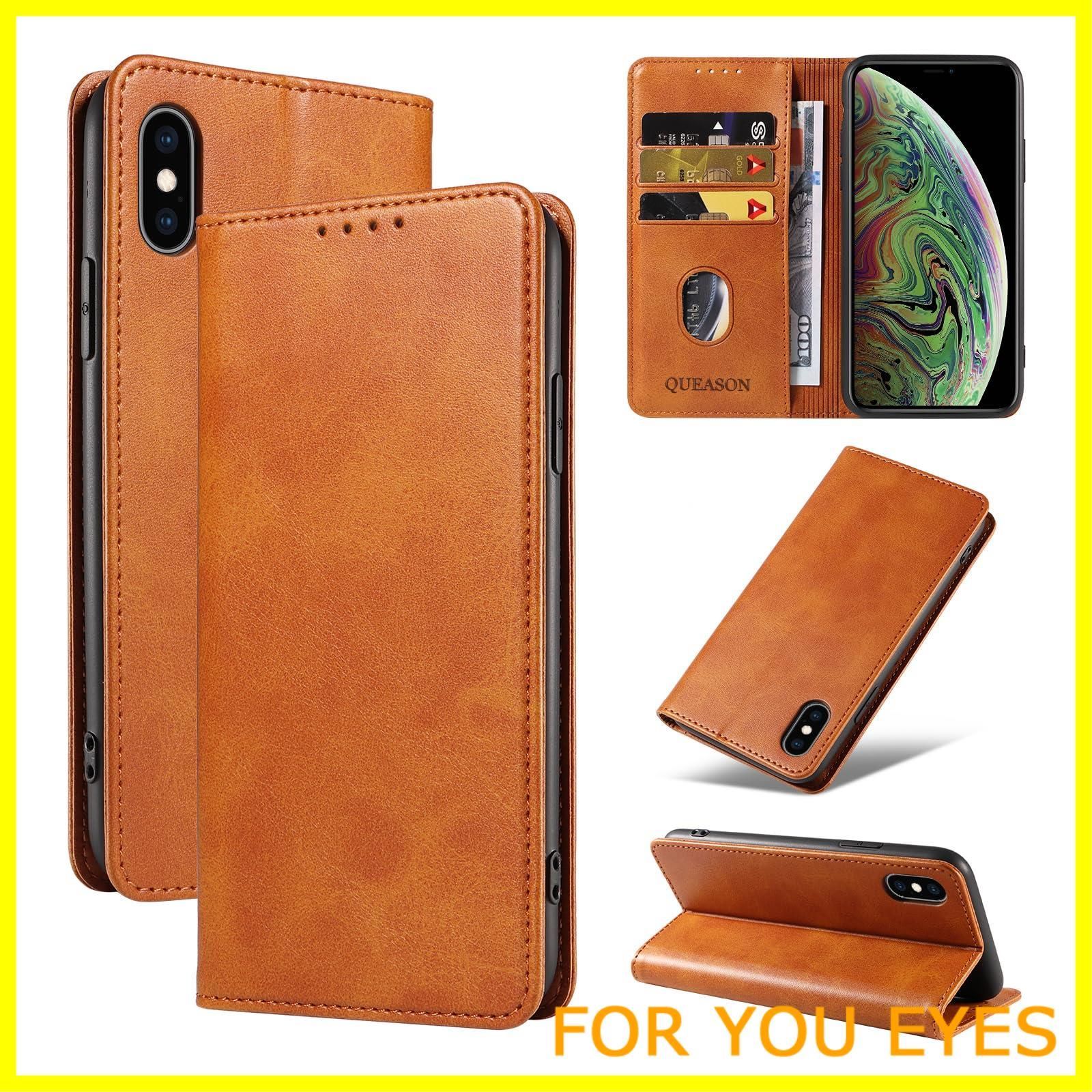 在庫処分】QUEASON【iPhone X/XS 通用手帳ケース】スマホケース