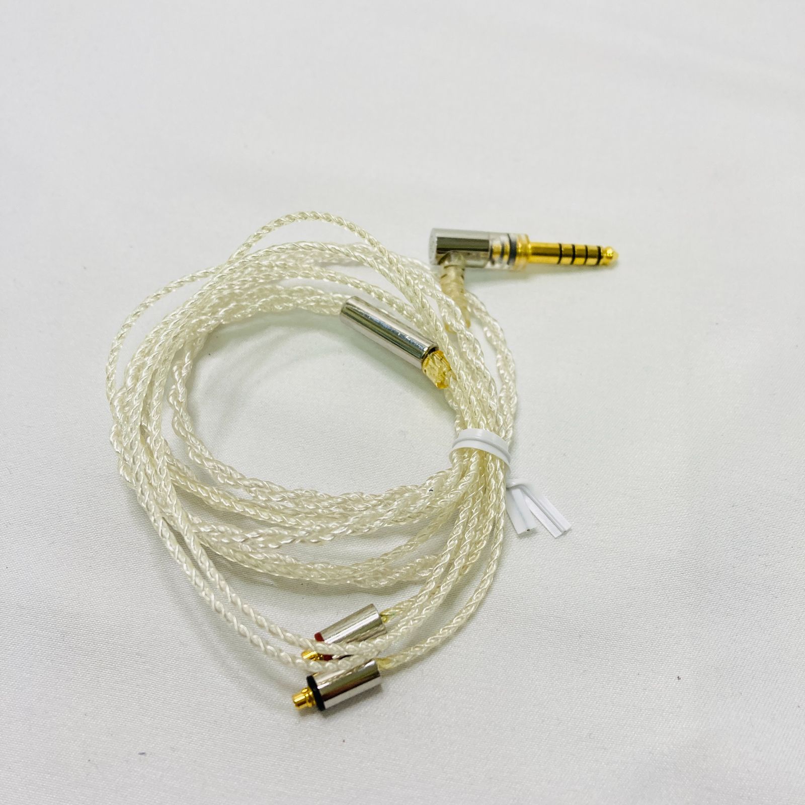 ジャンク final C106シルバーコードケーブル 高純度OFC 高伝送速度 MMCX 4.4mm TRRRS 5 バランス