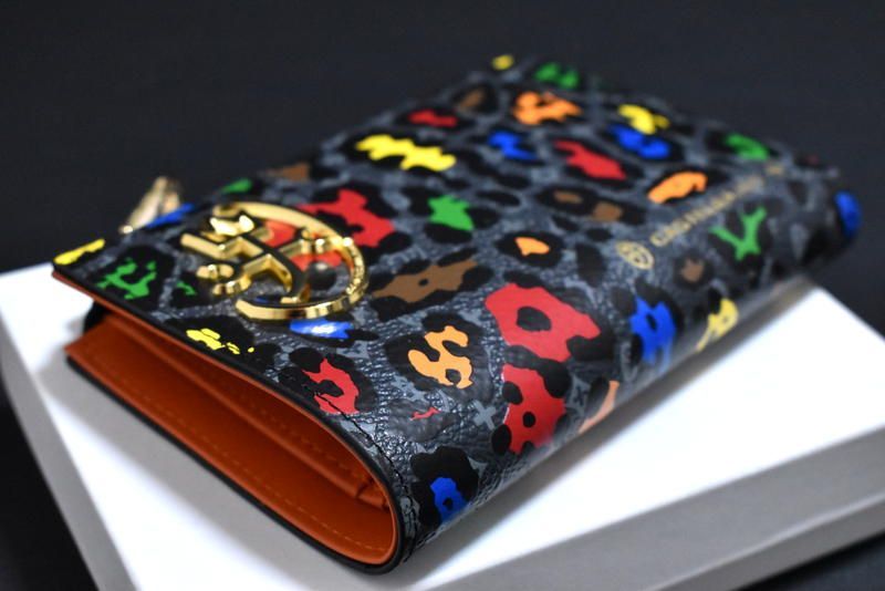 カステルバジャック 牛革 長財布  税込定価2万900円　新品　レオパード 新品 CASTELBAJAC【レオパード】牛革 2つ折り財布 セミ長財布