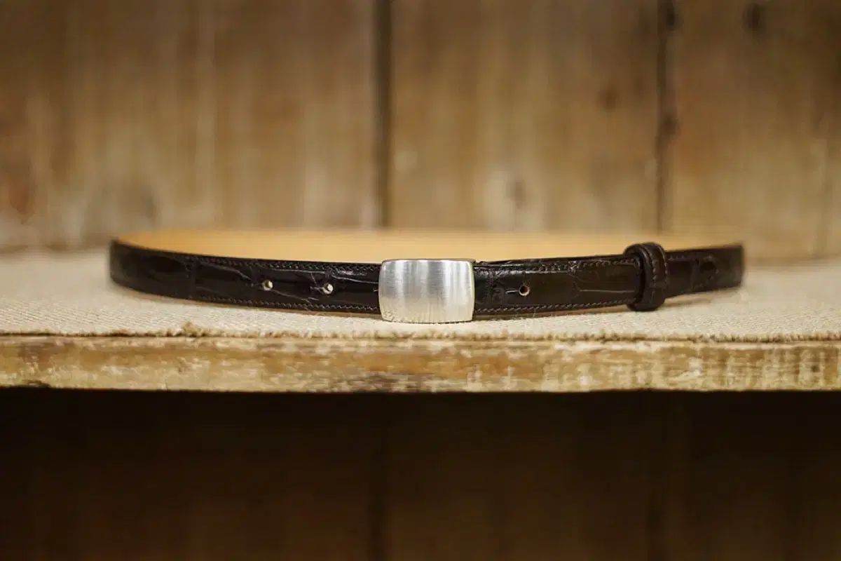 サンタトリナータ GENUINE LEATHER Plaque belt Brown