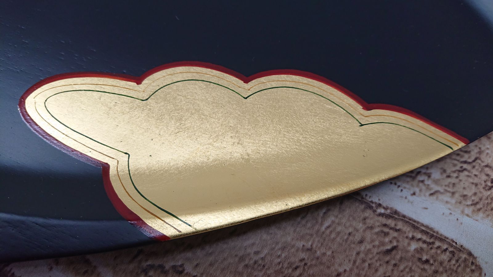 象彦 蛤型 源氏雲 菓子盆 金箔 京漆器 - メルカリ