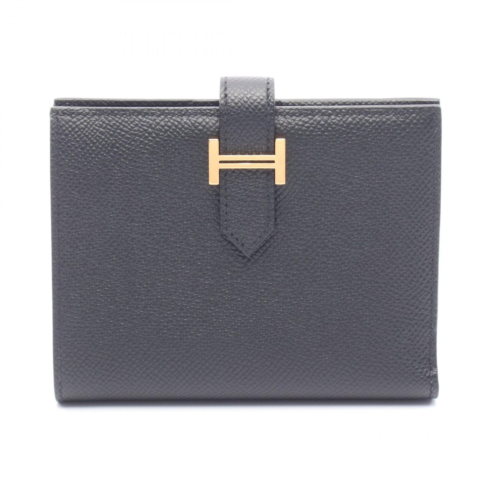 エルメス hermes 二つ折り財布 ブラック エルメス HERMES ベアン